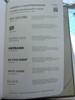 Menu photo 2 The Rooftop Bar Oceanside, CA Menu photo 2 The Rooftop Bar Oceanside, CA