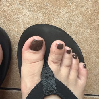 Chic Nails & Lashes - Toe nail very noticeable uneven application second toe missing color - Nail Salons Near Me - Los Angeles, California Chic Nails & Lashes - Toe nail very noticeable uneven application second toe missing color - Nail Salons Near Me - Los Angeles, California