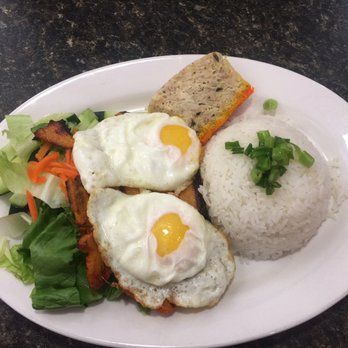 Pho Four Seasons - Rice with Charbroiled pork and sunny side eggs - Vietnamese Near Me - Beaumont, Texas Pho Four Seasons - Rice with Charbroiled pork and sunny side eggs - Vietnamese Near Me - Beaumont, Texas