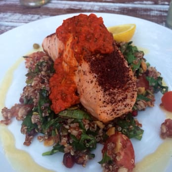 Pelicano - Sumac Salmon, quinoa tabbouleh and Harissa ... sooo good - Bars Near Me - Double Bay, NSW Pelicano - Sumac Salmon, quinoa tabbouleh and Harissa ... sooo good - Bars Near Me - Double Bay, NSW