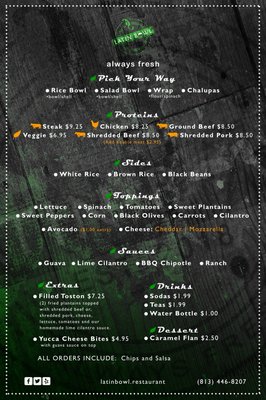 Menu photo 7 Latin Bowl Restaurant-Largo Largo, FL Menu photo 7 Latin Bowl Restaurant-Largo Largo, FL