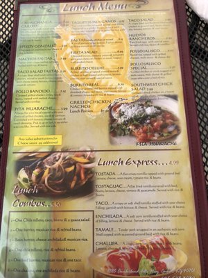 Menu photo 2 Santa Fe Mexican Restaurant Corbin, KY Menu photo 2 Santa Fe Mexican Restaurant Corbin, KY