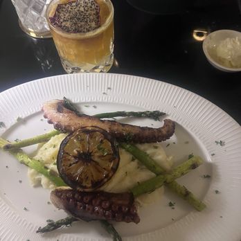 La Duquesa - Appetizers grilled octopus. This was amazing! Bed of mashed potatoes. Silky rich! - Breakfast & Brunch Near Me - Ventura, California La Duquesa - Appetizers grilled octopus. This was amazing! Bed of mashed potatoes. Silky rich! - Breakfast & Brunch Near Me - Ventura, California
