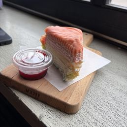 The crepe cake was delicious and the ladies that work there are very kind! Would absolutely recommend! The crepe cake was delicious and the ladies that work there are very kind! Would absolutely recommend!