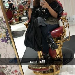 At the salon! At the salon!