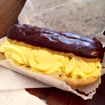 Danish Mill Bakery - Custard Eclair - $4.35 - Bakeries Near Me - Solvang, California Danish Mill Bakery - Custard Eclair - $4.35 - Bakeries Near Me - Solvang, California