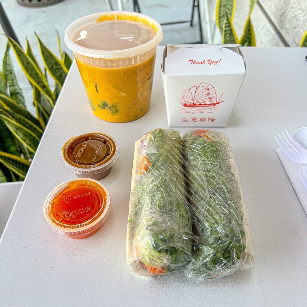 Thai Fresh - Tofu Fresh Roll Panang Curry Thai Iced Tea - Thai Near Me - Chula Vista, California Thai Fresh - Tofu Fresh Roll Panang Curry Thai Iced Tea - Thai Near Me - Chula Vista, California