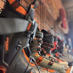 Backcountry Essentials - We carry boots from Dynafit, Atomic, Fischer and more. Schedule a boot fit and get dialed in!