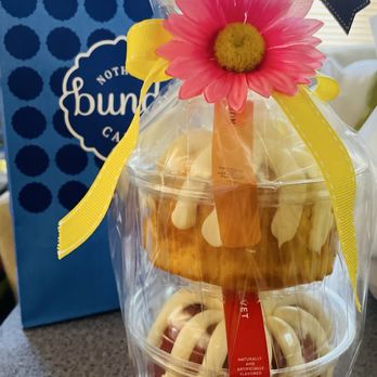 Nothing Bundt Cakes - Double Bundtlet Tower - Lemon Bundtlet  and Red Velvet Bundtlet - Bakeries Near Me - West Hills, California