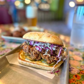 Jaguar Bolera - Crispy Chicken Sandwich - Bowling Near Me - Raleigh, North Carolina