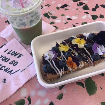 Cha Cha Matcha - Nitro latte and Almond butter + jam toast - Coffee & Tea Near Me - Venice, California Cha Cha Matcha - Nitro latte and Almond butter + jam toast - Coffee & Tea Near Me - Venice, California