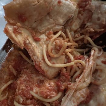 Mug's Pizza & Ribs - Chicken Parmesan (breading melted off) - Pizza Near Me - Buffalo Grove, Illinois