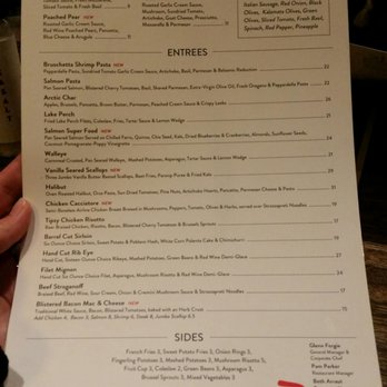 Cork Wine & Grille - Entrees menu - New American Near Me - Grand Rapids, Michigan