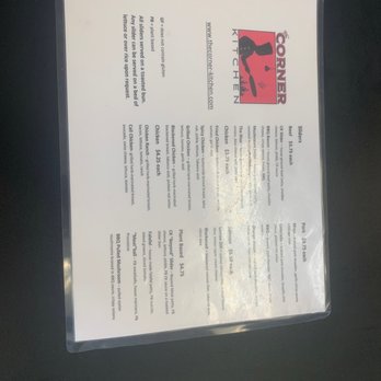 The Corner Kitchen - Menu - Burgers Near Me - Concord, California