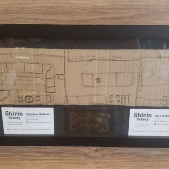 Shirin Bakery - The original Shirin dream concept framed and mounted. - Bakeries Near Me - Tarzana, California Shirin Bakery - The original Shirin dream concept framed and mounted. - Bakeries Near Me - Tarzana, California
