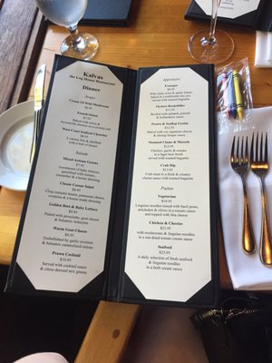 Menu photo 2 Kalvas Restaurant Parksville, BC Menu photo 2 Kalvas Restaurant Parksville, BC