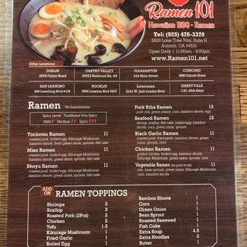 Ramen 101 - Hawaiian Near Me - Antioch, California Ramen 101 - Hawaiian Near Me - Antioch, California
