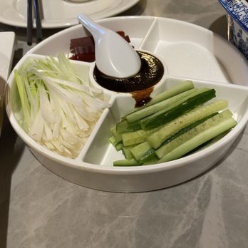 Boiling BeiJing - Scallions and condiments - Chinese Near Me - San Bruno, California