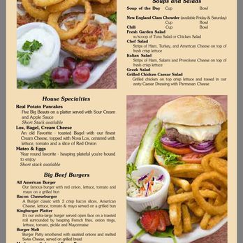 The Broadway Restaurant - Lunch / dinner menu page 2 (online) - Ice Cream & Frozen Yogurt Near Me - Worcester, Massachusetts