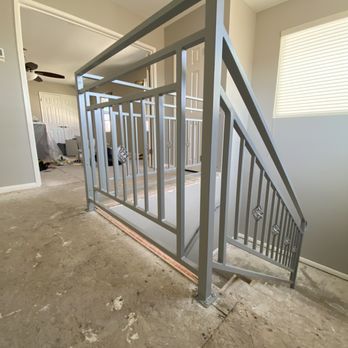 Jcr Iron Works - Interior custom hand rail with a powdered coated finish! - Door Sales/Installation Near Me - Los Angeles, California Jcr Iron Works - Interior custom hand rail with a powdered coated finish! - Door Sales/Installation Near Me - Los Angeles, California