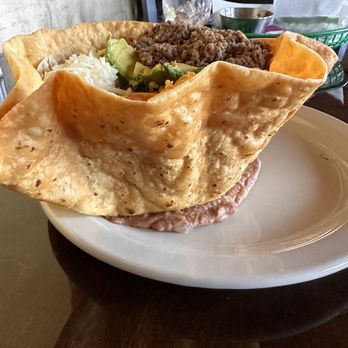 Grand Tequila Mexican Restaurant & Cantina - Taco Salad ( looks pretty ) - Mexican Near Me - San Antonio, Texas