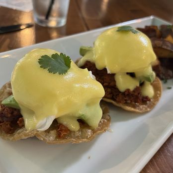 Novellus - Chorizo Benedict - add avocado - New American Near Me - Saint Charles, Missouri Novellus - Chorizo Benedict - add avocado - New American Near Me - Saint Charles, Missouri