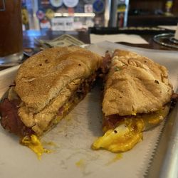 Made-to-order pastrami, egg, and cheese $5-$6