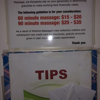 Wilshire Massage - Tip information. The specialists are really amazing there and worth every single penny. - Massage Near Me - Los Angeles, California Wilshire Massage - Tip information. The specialists are really amazing there and worth every single penny. - Massage Near Me - Los Angeles, California