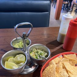 Taquitos El Jaliscience - Homemade pico, guacamole, & chips/salsa