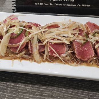 Sushi Bella - Tuna carpaccio - Sushi Bars Near Me - Desert Hot Springs, California Sushi Bella - Tuna carpaccio - Sushi Bars Near Me - Desert Hot Springs, California