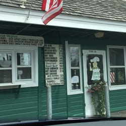 Green Acres Drive-In - Menu board and front door - classic!