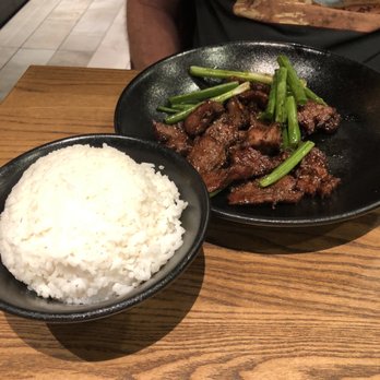 P.F. Chang's - His Mongolian Beef with white rice - Chinese Near Me - Gainesville, Florida P.F. Chang's - His Mongolian Beef with white rice - Chinese Near Me - Gainesville, Florida