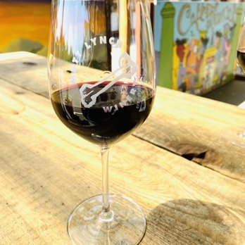 Mutt Lynch Winery - a glass of wine on a table - Wineries Near Me - Windsor, California