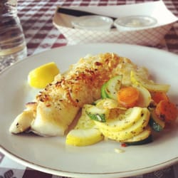 Haven Seafood & sushi - Broiled haddock and vegetables... Excellent!