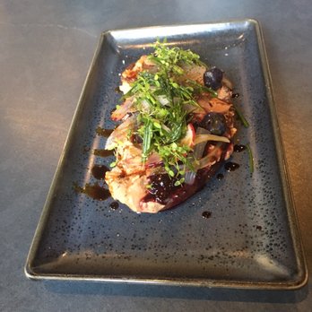 Olin Bar & Kitchen - Chicken liver tartine - New American Near Me - Detroit, Michigan Olin Bar & Kitchen - Chicken liver tartine - New American Near Me - Detroit, Michigan