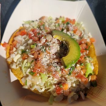 Tres Amigos - Bean Tostada - Food Trucks Near Me - Flagstaff, Arizona