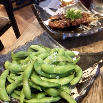 Sabi Sushi - Edamame and Chicken Yakatori - Sushi Bars Near Me - Oslo, 02 Sabi Sushi - Edamame and Chicken Yakatori - Sushi Bars Near Me - Oslo, 02