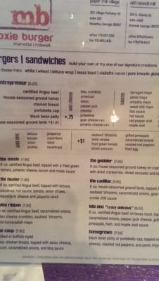 Menu photo 6 Moxie Burger Marietta, GA