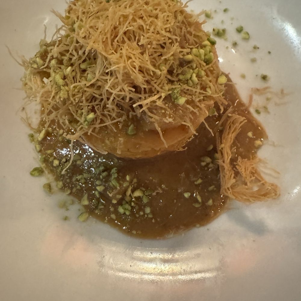 Open Sesame - Labne Cheesecake with Fig and pistachio - Mediterranean Near Me - Long Beach, California Open Sesame - Labne Cheesecake with Fig and pistachio - Mediterranean Near Me - Long Beach, California