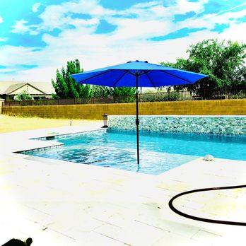 National Pools and Spas - Limestone and a beautiful water feature. Breathtaking ~ Thank You, Joel Hadley, for all your awesome work! - Pool & Hot Tub Service Near Me - Gilbert, Arizona