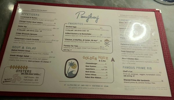 Menu photo 3 Ponyboy San Diego, CA