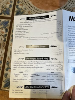 Menu photo 4 Monroe's Restaurant Albuquerque, NM