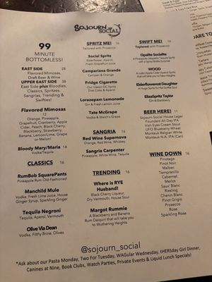Menu photo 2 Sojourn Social New York, NY