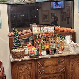 a counter full of food items a counter full of food items