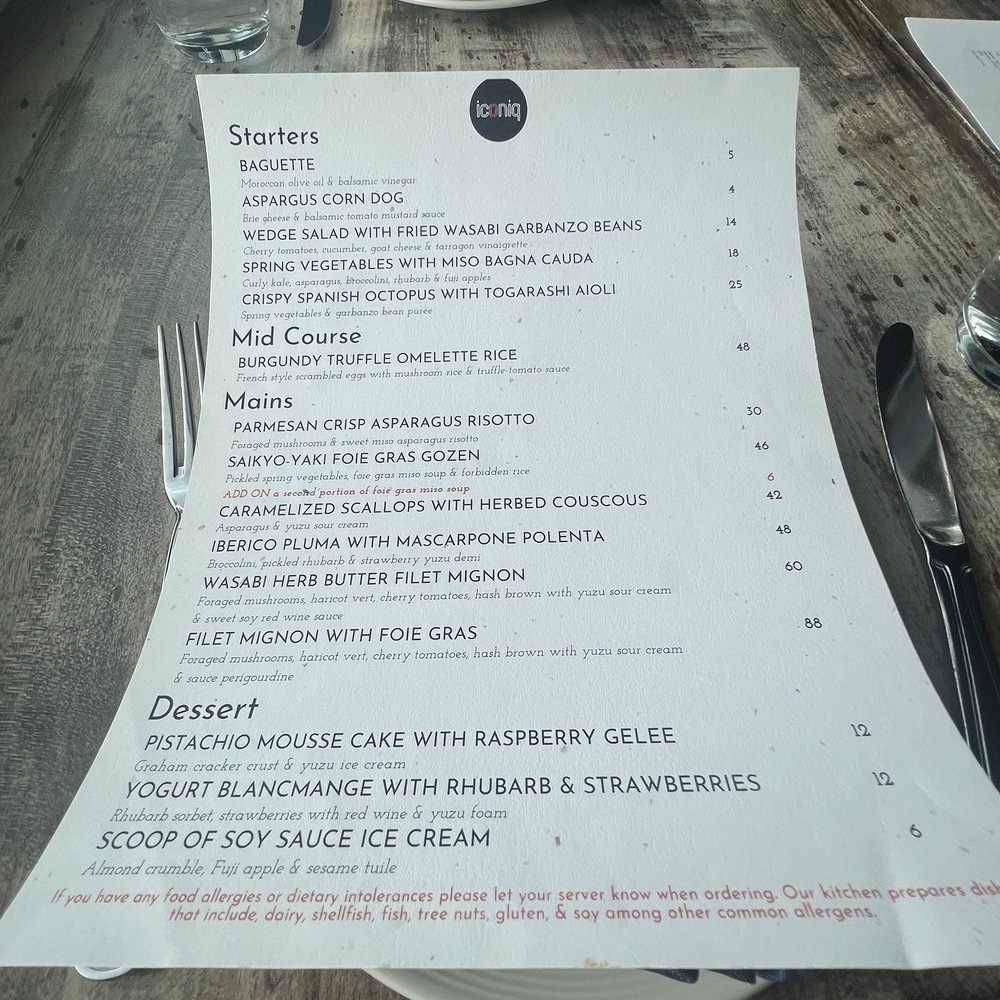 iconiq - Menu - French Near Me - Seattle, Washington iconiq - Menu - French Near Me - Seattle, Washington