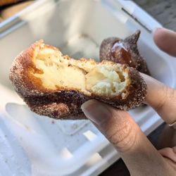 Fritters On The Lake - Interior of the apple fritter.