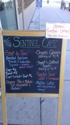 Menu photo 1 Sentinel Cafe Santa Cruz, CA Menu photo 1 Sentinel Cafe Santa Cruz, CA