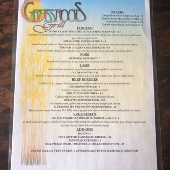 Grassroots Grill - The Menu - Food Trucks Near Me Grassroots Grill - The Menu - Food Trucks Near Me
