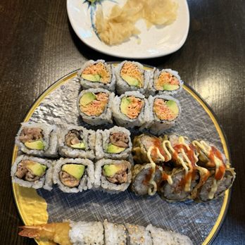 OMG Sushi - Spicy California Roll, Super Duper Roll, Volcano Roll Deep Fried, Shrimp Tempura Roll Cooked. All part of the all you can eat lunch $18 - Sushi Bars Near Me - Newport News, Virginia OMG Sushi - Spicy California Roll, Super Duper Roll, Volcano Roll Deep Fried, Shrimp Tempura Roll Cooked. All part of the all you can eat lunch $18 - Sushi Bars Near Me - Newport News, Virginia