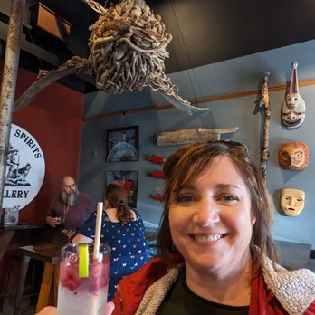 Skagway Spirits Distillery - The birthday girl and her prize - Distilleries Near Me - Skagway, Alaska Skagway Spirits Distillery - The birthday girl and her prize - Distilleries Near Me - Skagway, Alaska